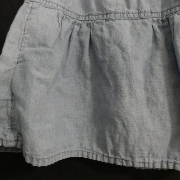 BABY GAP Toddler 3 years Button-Up Sleeveless Denim Dress With Collar - Picture 13 of 15